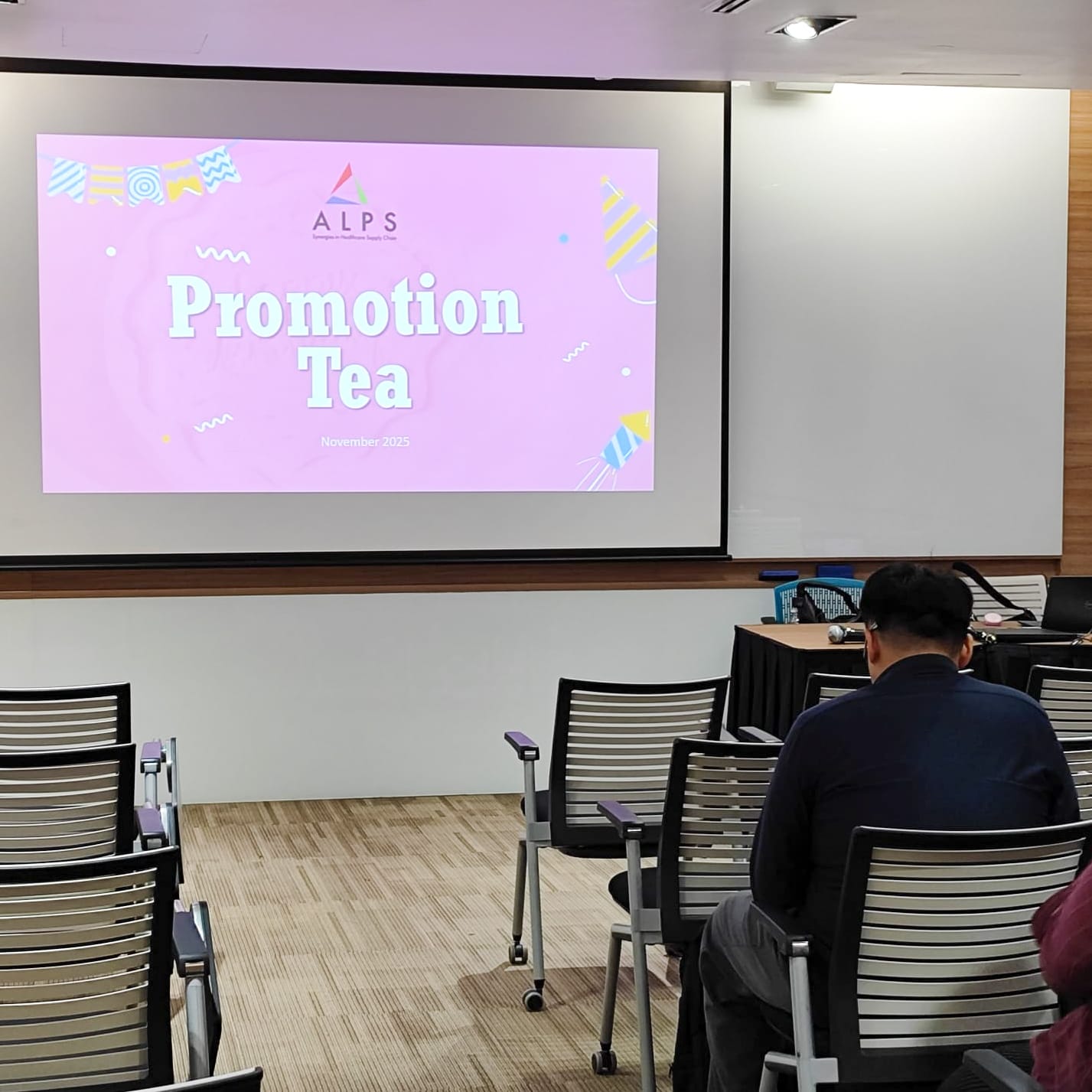 Photo of ALPS promotees attending the November 2025 Promotion Tea Ceremony